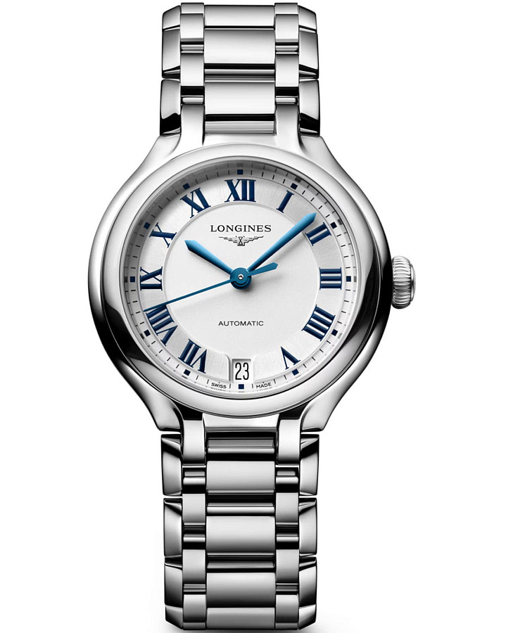Часы Longines PrimaLuna L8.124.4.71.6 — женские, серебристый