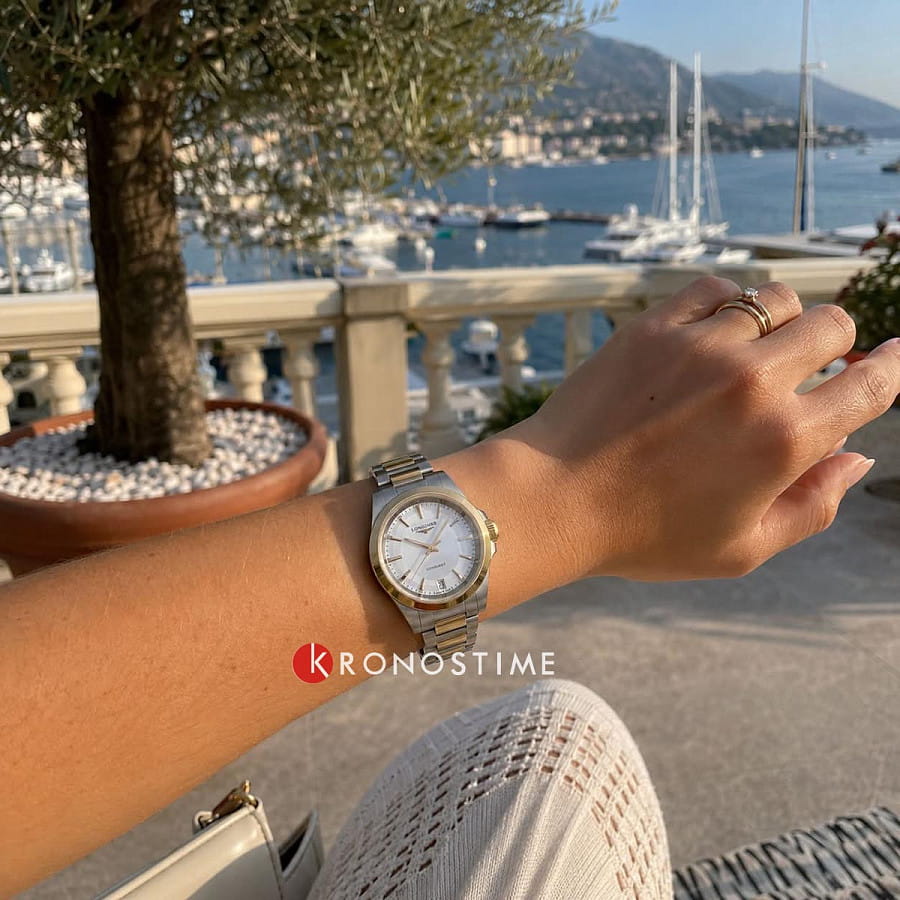 Часы Longines Conquest 34 mm L3.460.3.12.7 — серебристый, металл сталь