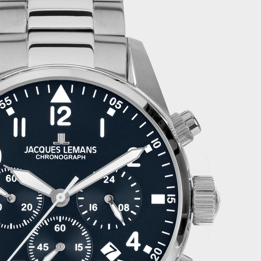Часы Jacques Lemans 42-2D — нержавеющая сталь, мужские