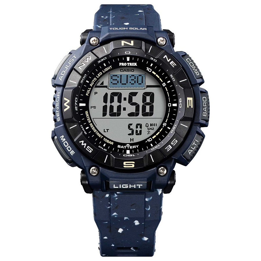 Часы Casio Pro Trek PRG-340SC-2DR (PRG-340SC-2) — мужские, силикон