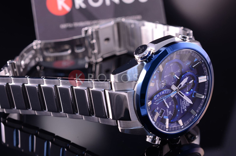 Часы Casio Edifice EQB-501DB-2A — кварцевые, сталь металл