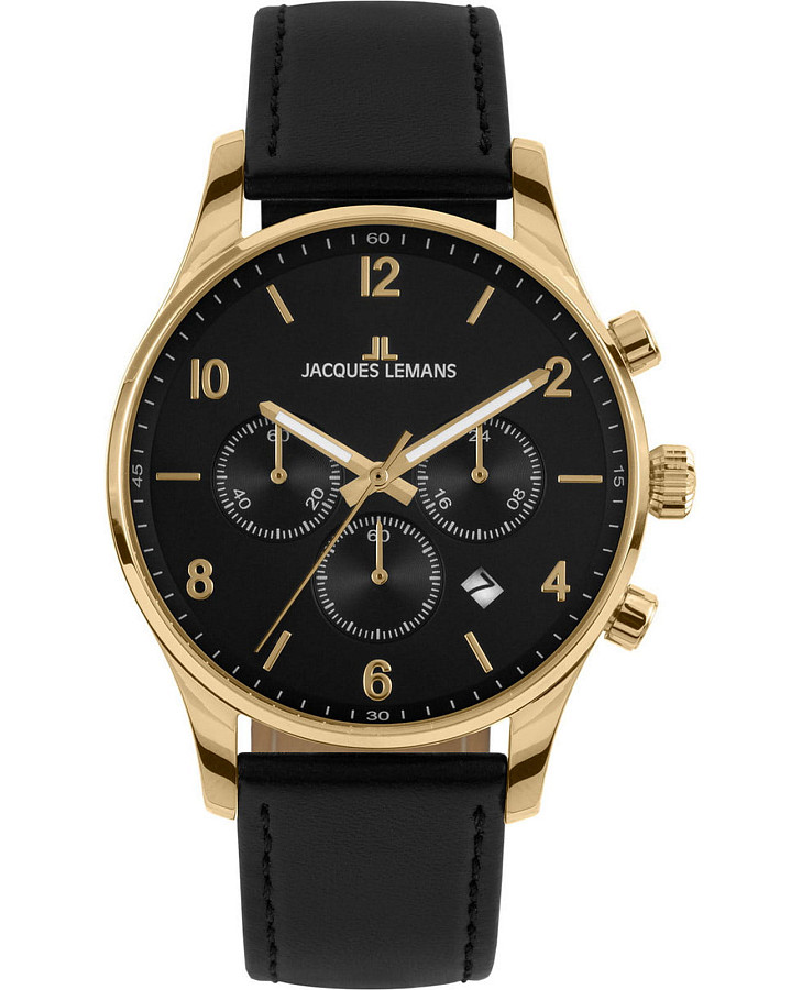 Часы Jacques Lemans Classic 1-2126D — мужские, черный