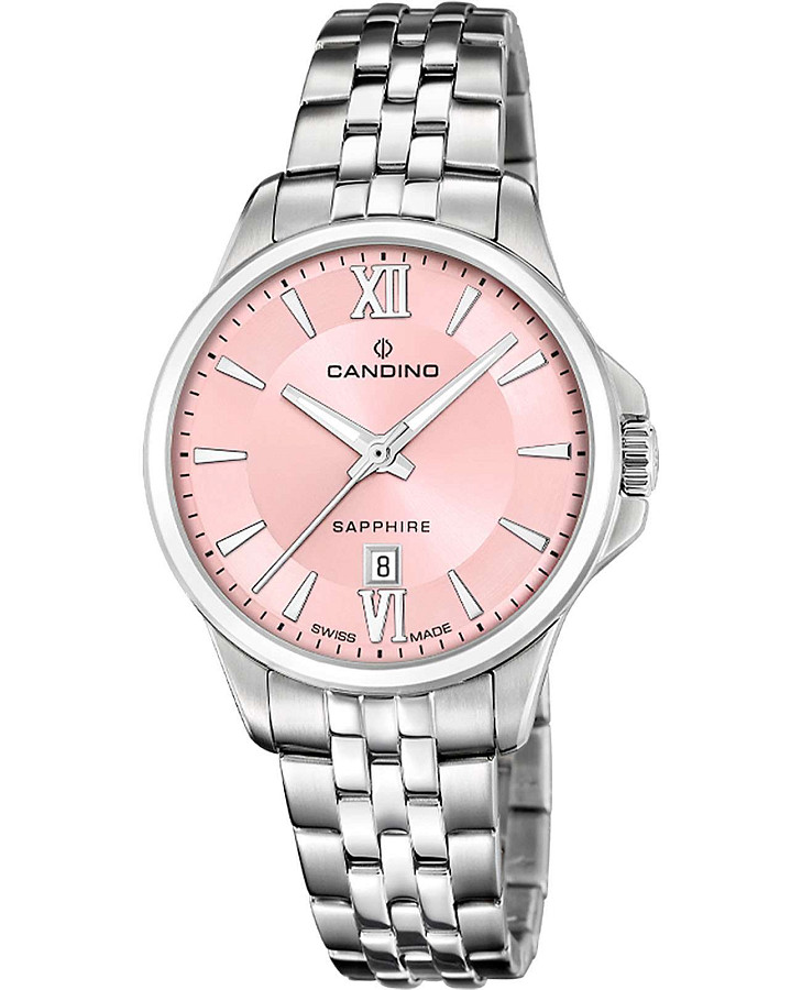 Часы Candino Lady Elegance Date C4766/7 — женские, розовый