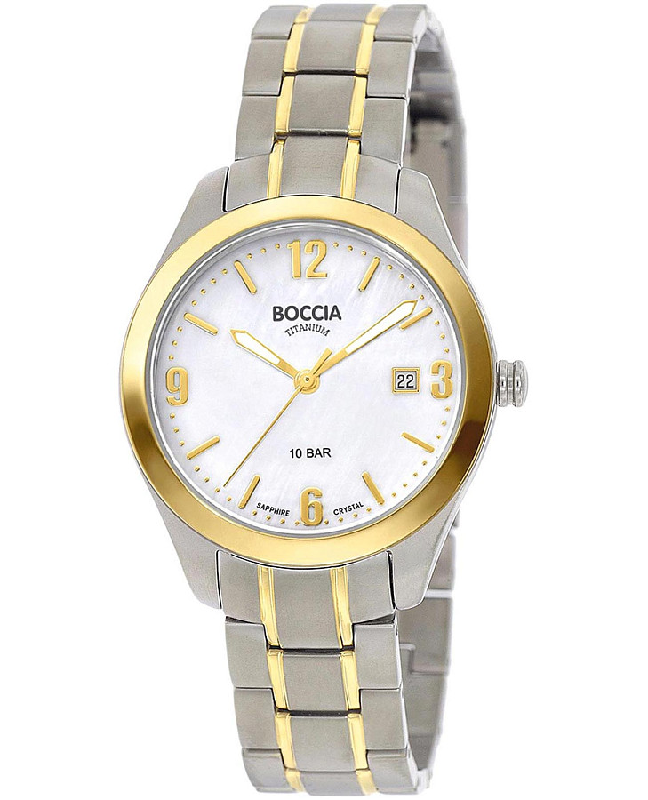 Часы Boccia Titanium 3317-03 — женские, перламутровый