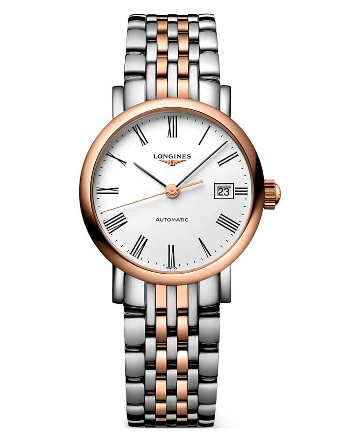 Часы Longines Elegant L4.309.5.11.7 — мужские, белый