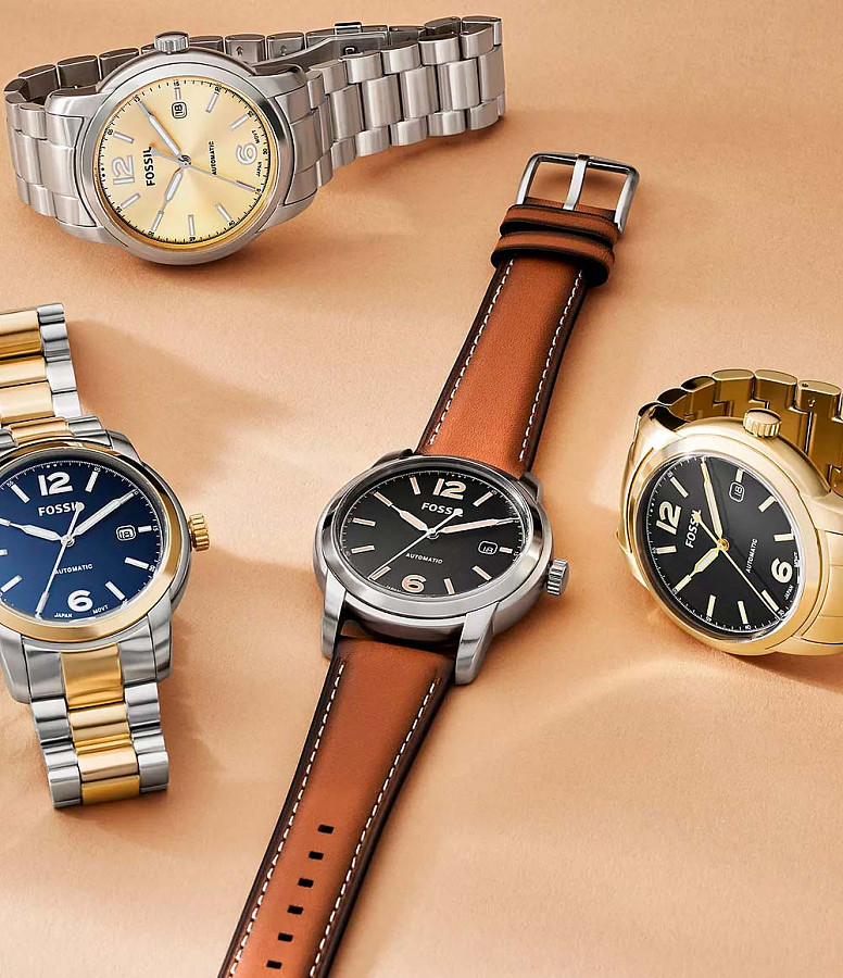 Часы Fossil Heritage ME3230 — механические, металл сталь