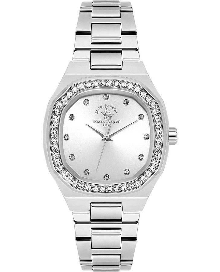 Часы Santa Barbara Polo & Racquet Club Core SB.1.10625-1 — женские, серебристый