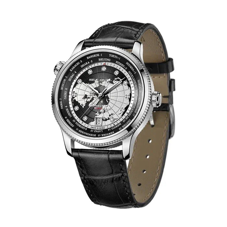 Часы Seagull 819.95.7080V — механические, металл сталь
