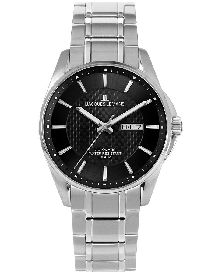 Часы Jacques Lemans Automatic 1-2210F — мужские, черный