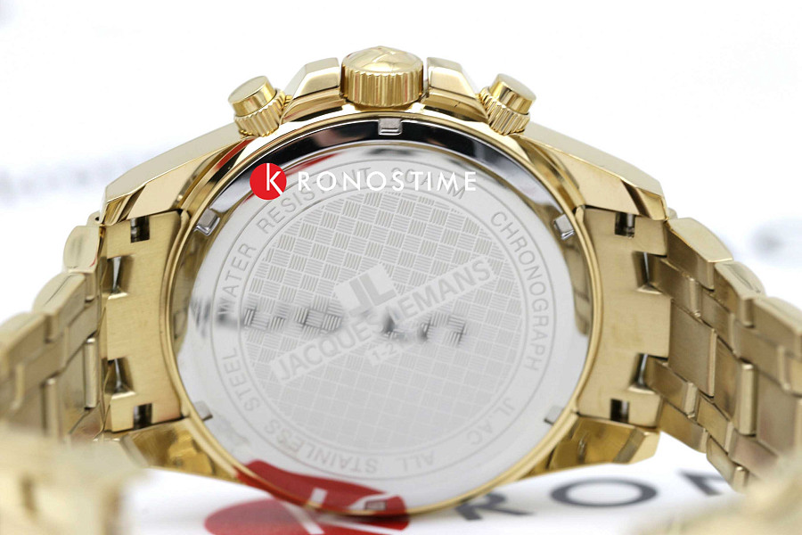 Часы Jacques Lemans Sport 1-2117O — мужские, золотистый