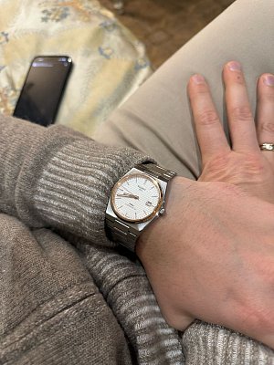 Фото покупателя: Швейцарские механические наручные часы Tissot PRX Powermatic 80 T137.407.21.031.00
