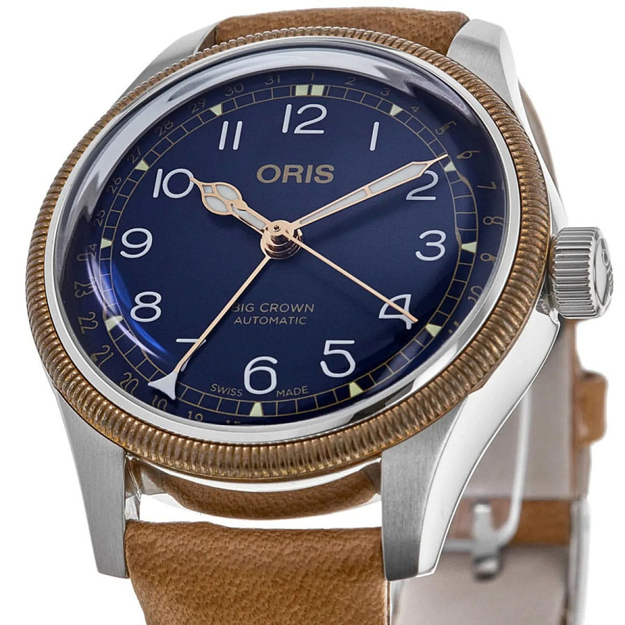 Часы Oris Big Crown Pointer Date 01 754 7749 4365-07 5 17 66 — сталь бронза, Швейцария