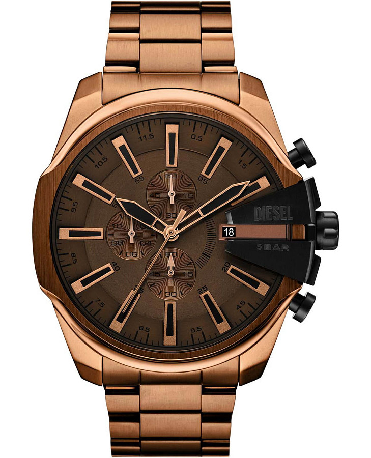 Часы Diesel Mega Chief Slim DZ4697 — мужские, коричневый