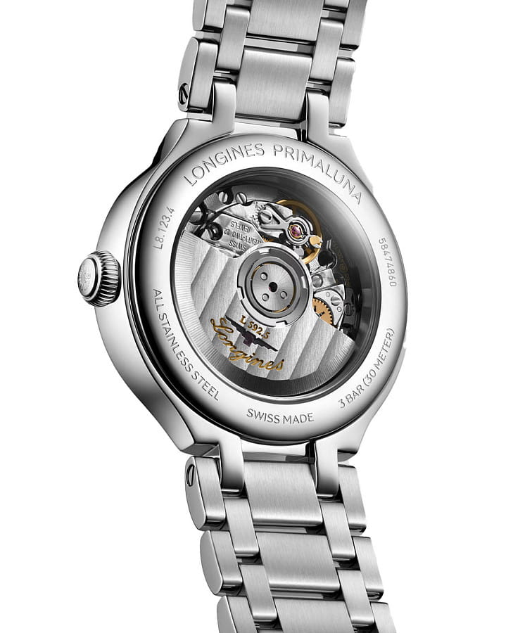 Часы Longines PrimaLuna L8.123.4.97.6 — нержавеющая сталь, женские