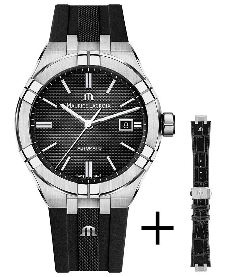 Часы Maurice Lacroix Aikon Automatic AI6007-SS00B-330-2 — мужские, черный