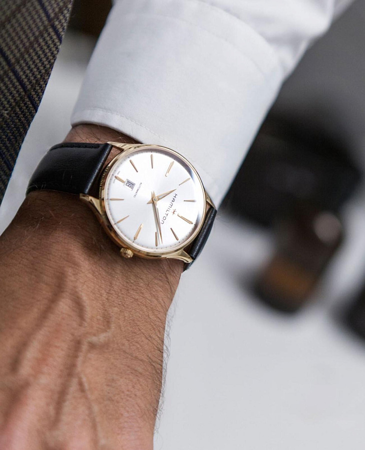 Часы Hamilton Jazzmaster Gent Quartz H32441551 — сталь металл, Швейцария