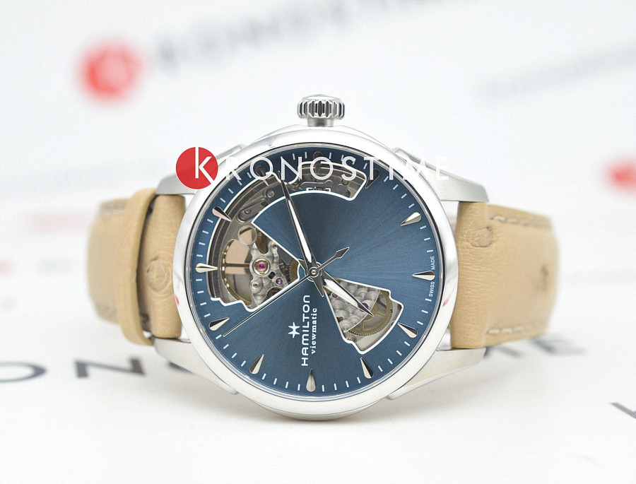 Часы Hamilton Jazzmaster Open Heart Lady Auto H32215840 — механические, сталь