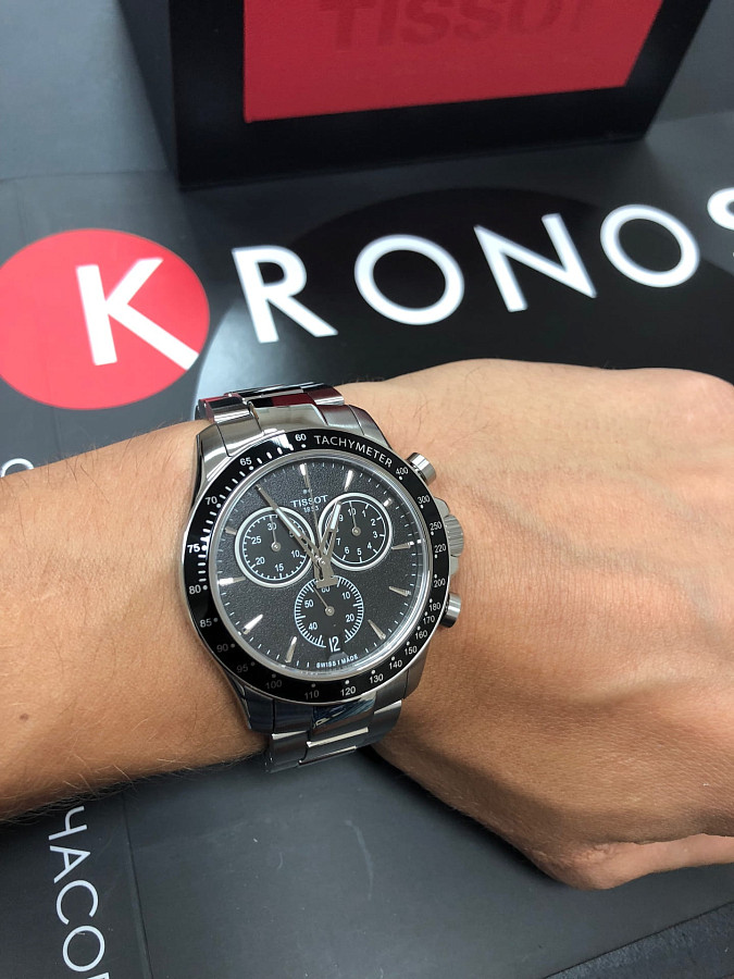 Часы Tissot V8 Quartz Chronograph T106.417.11.051.00 — мужские, нержавеющая сталь