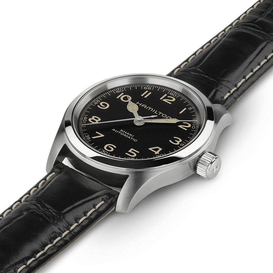 Часы Hamilton Khaki Field Murph H70405730 — черный, сталь