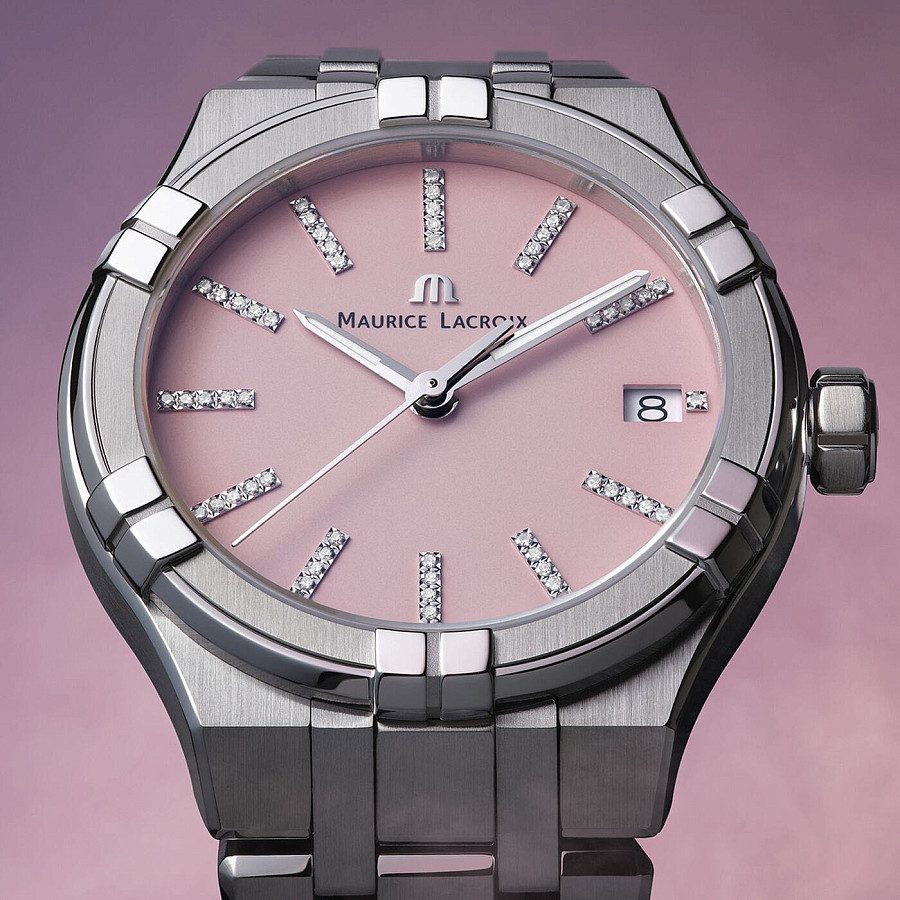 Часы Maurice Lacroix Aikon Quartz Colours Edition AI1106-SS002-550-1 — кварцевые, сталь