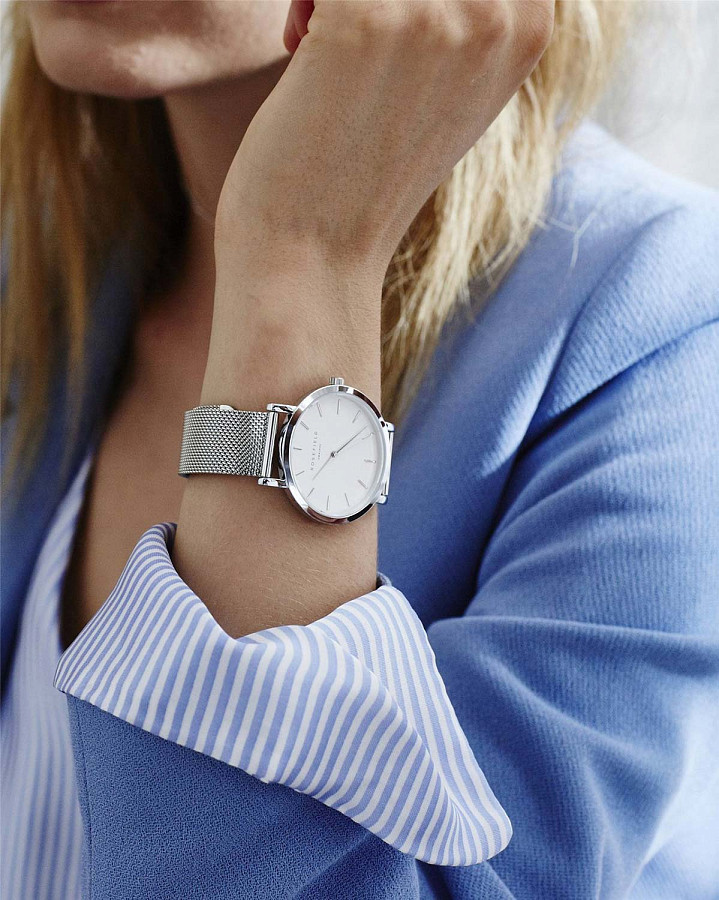 Часы Rosefield The Mercer MWS-M40 — кварцевые, сталь металл