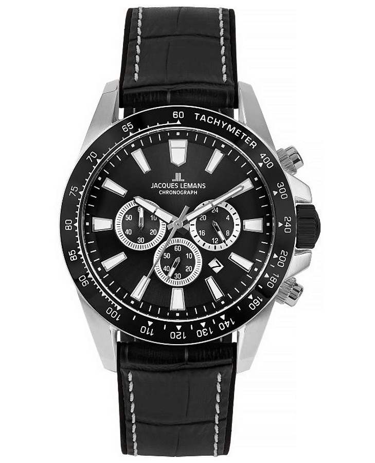 Часы Jacques Lemans Sport 1-2140A — мужские, черный