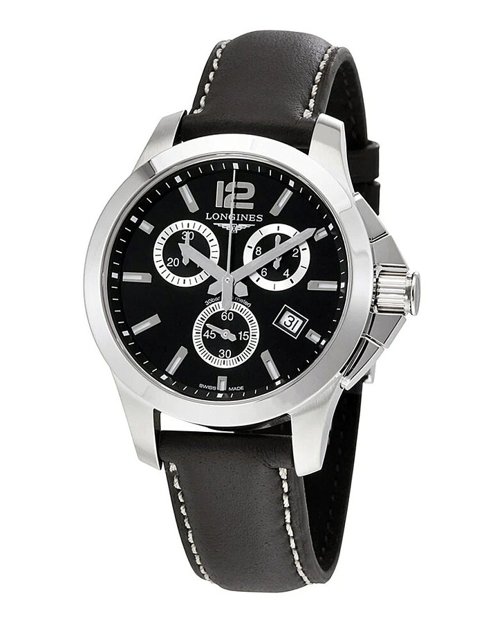 Часы Longines Conquest L3.379.4.56.3 — кожаный, мужские