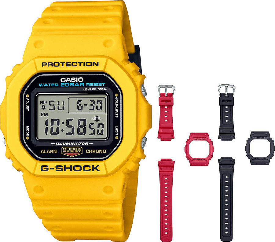 Часы Casio G-Shock DWE-5600R-9 — электронные, Япония, мужские