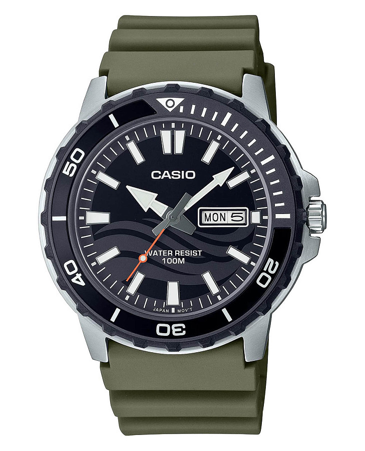 Часы Casio Collection MTD-125-3A — мужские, черный