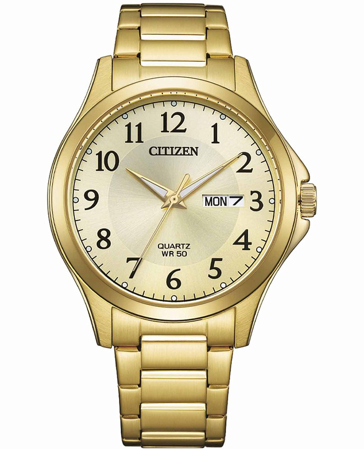 Часы Citizen Basic BF2028-83P — мужские, золотой