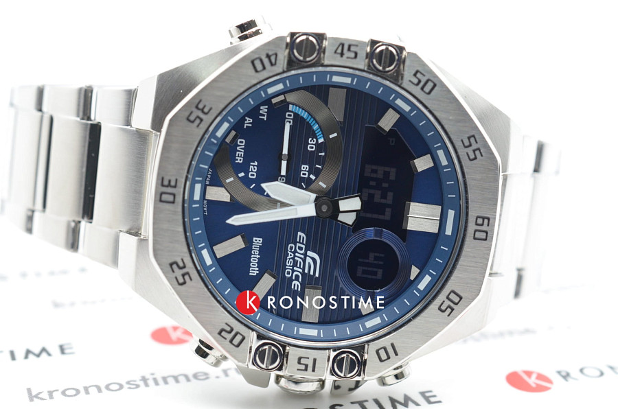 Часы Casio Edifice ECB-10D-2ADF (ECB-10D-2A) — нержавеющая сталь, мужские