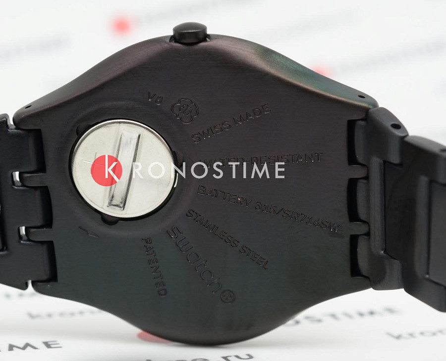 Часы Swatch Skin Irony 42 SS07B113G — нержавеющая сталь с pvd-покрытием, женские