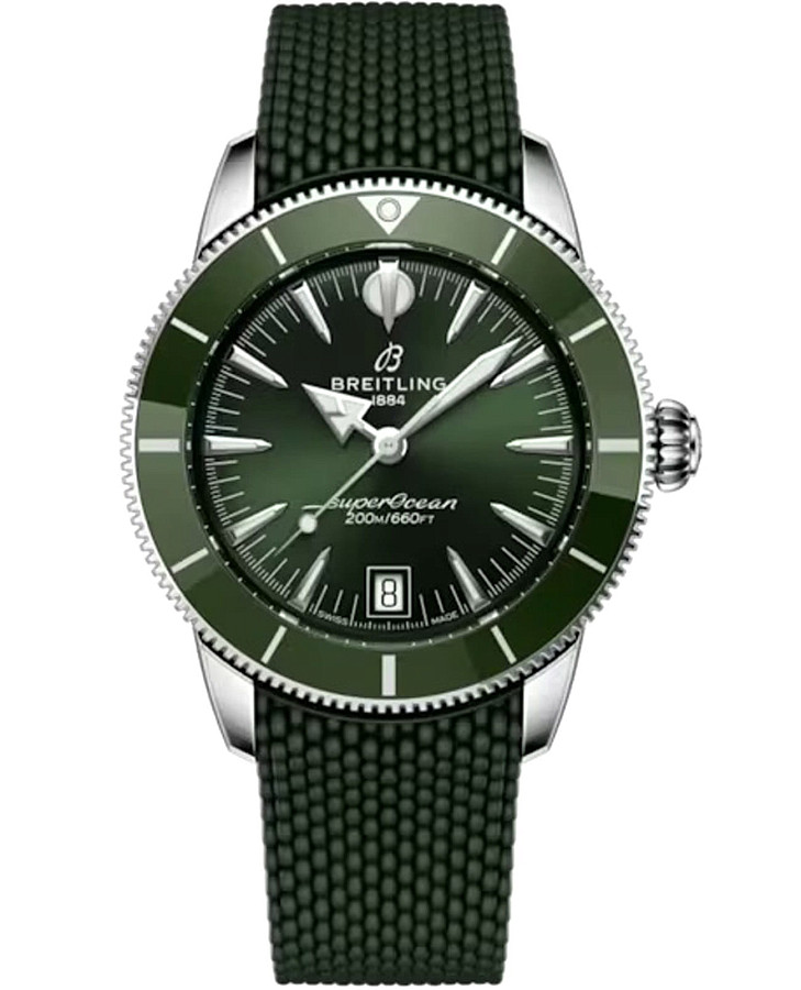 Часы Breitling Superocean Heritage B31 Automatic 40 AB3110361L1S1 — женские, зеленый