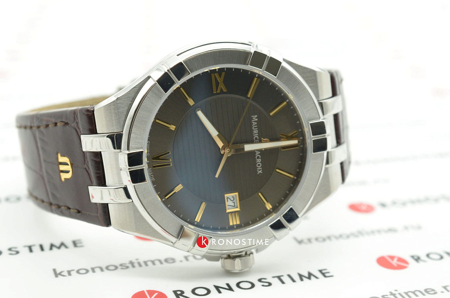 Часы Maurice Lacroix Aikon Date AI1008-SS001-333-1 — кварцевые, сталь металл