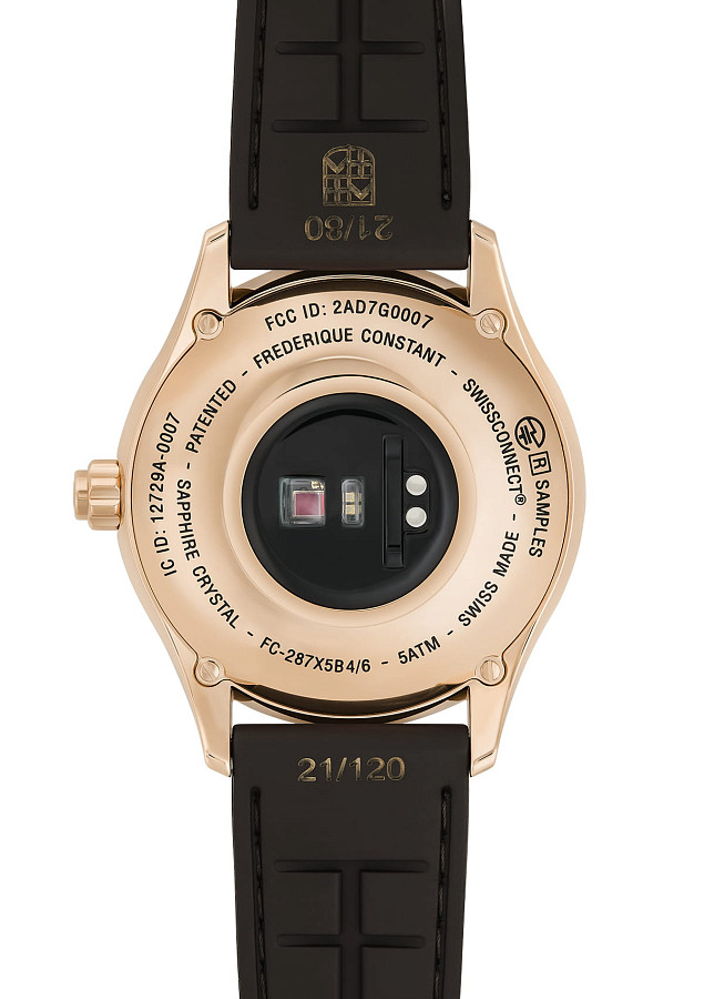 Часы Frederique Constant Smartwatch Gents Vitality FC-287BG5B4 — кварцевые, сталь металл