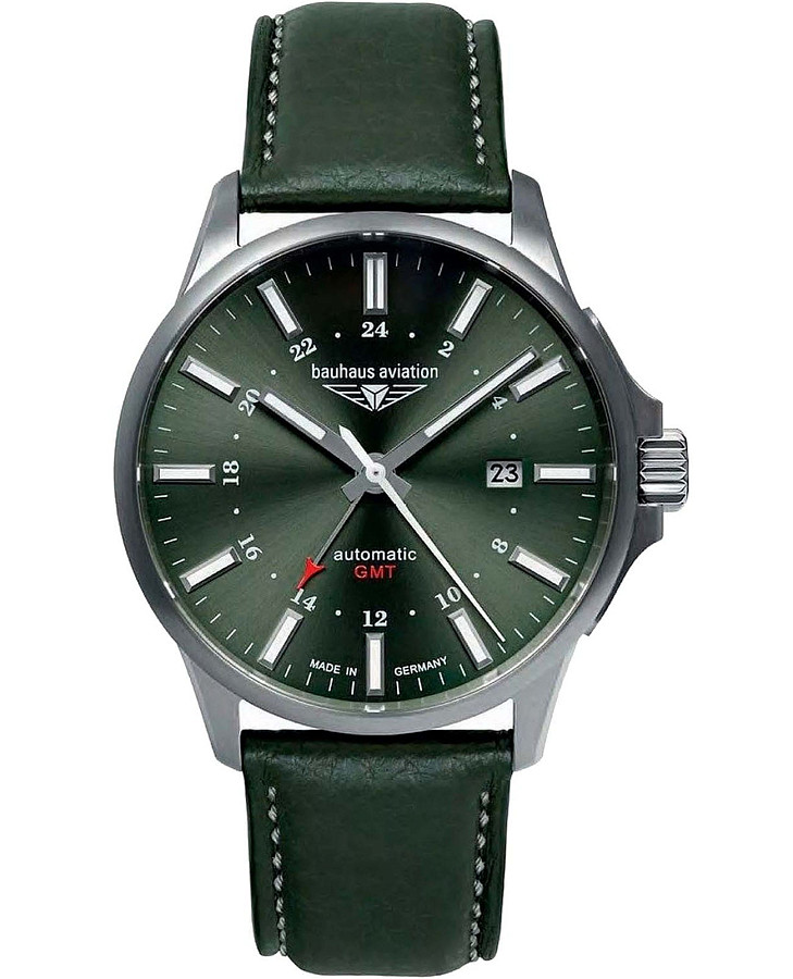 Часы Bauhaus Aviation 28684 — мужские, зеленый