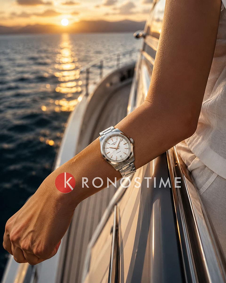 Часы Longines Conquest 34 mm L3.460.4.18.6 — нержавеющая сталь, женские