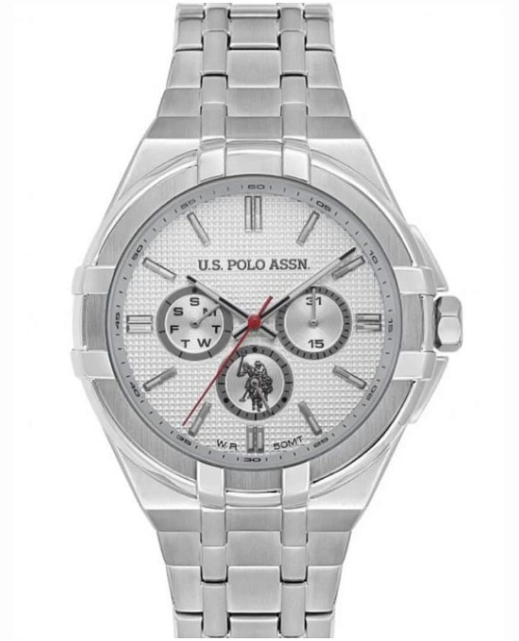 Часы U.S. Polo Assn. Crossing USPA1137-01 — мужские, серебристый