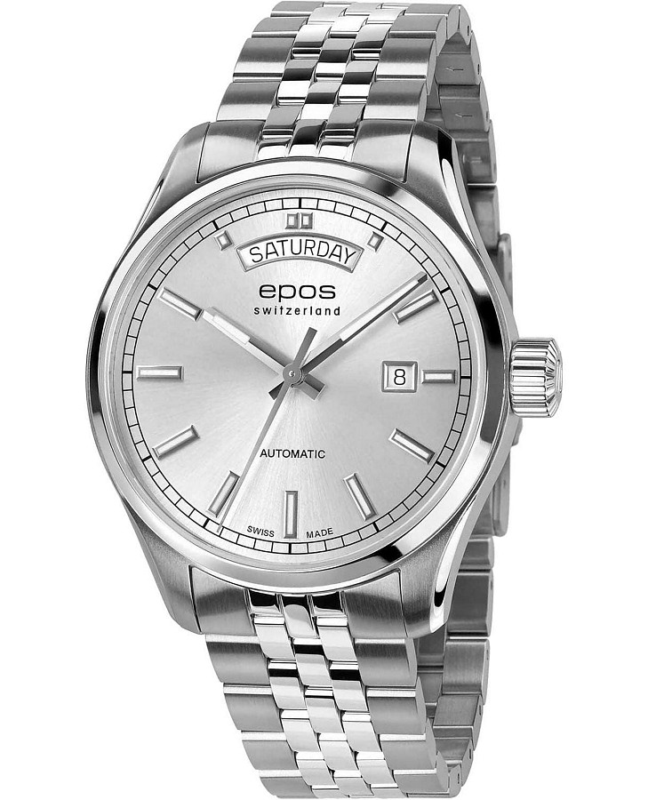 Часы Epos Passion 3501.142.20.98.30 — мужские, серебристый