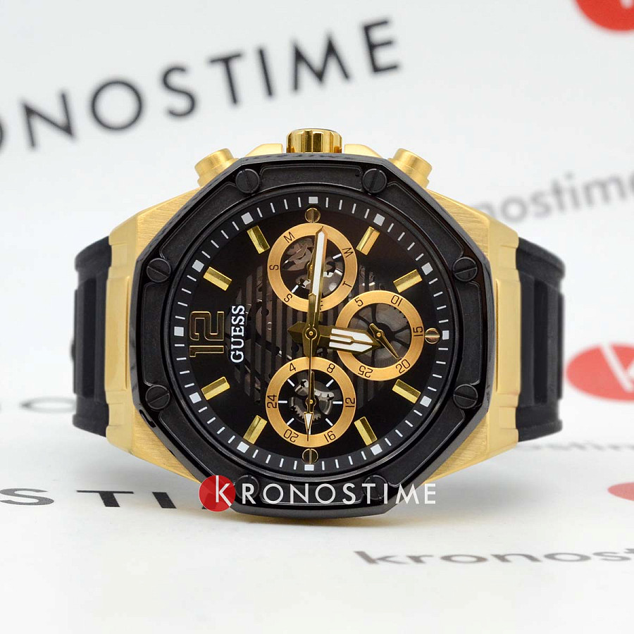Часы Guess Sport Steel GW0263G1 — кварцевые, сталь металл
