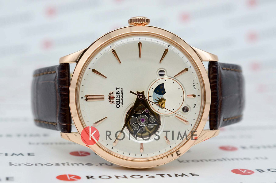 Часы Orient Sun & Moon RA-AS0102S (RN-AS0102S) — механические, металл сталь
