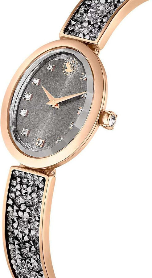 Часы Swarovski Crystal Rock Oval 5711695 — нержавеющая сталь с pvd-покрытием, женские