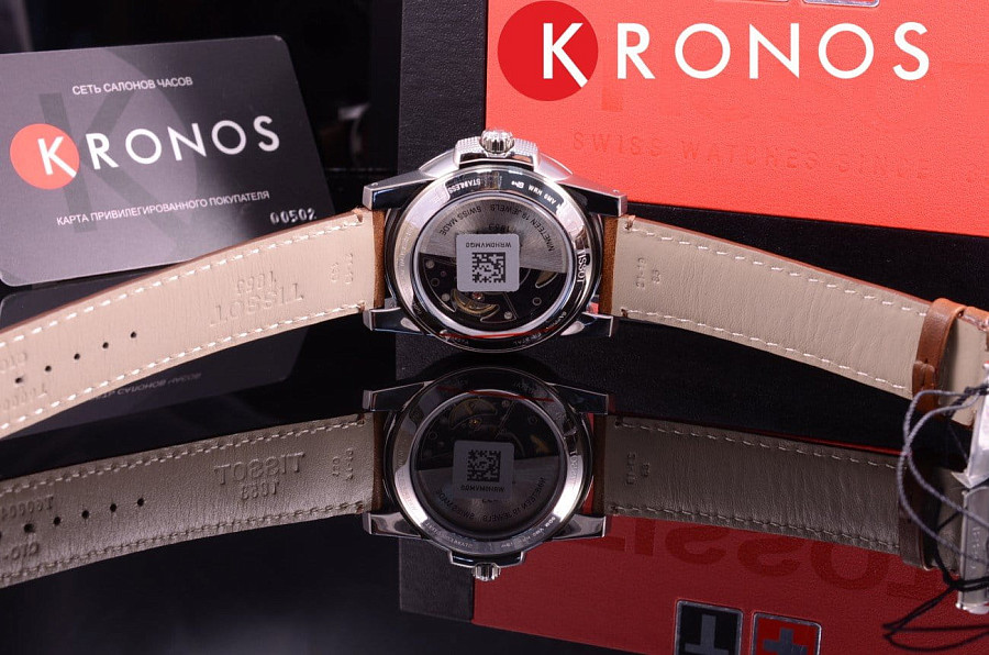 Часы Tissot Gentleman Swissmatic T098.407.16.032.00 — мужские, кожаный