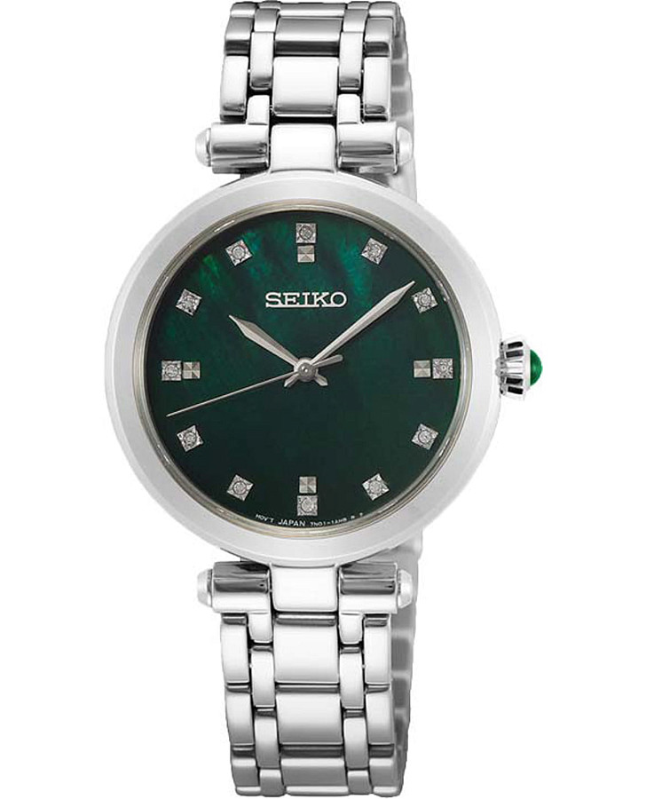 Часы Seiko Conceptual Series Dress SRZ535P1 — женские, зеленый
