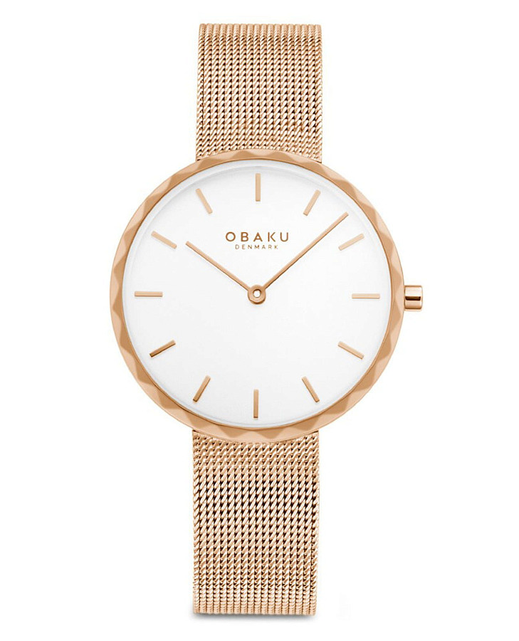 Часы Obaku Mesh V252LXVIMV — женские, белый