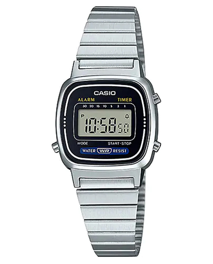 Часы Casio Collection LA670WA-1DF (LA670WA-1) — женские, черный