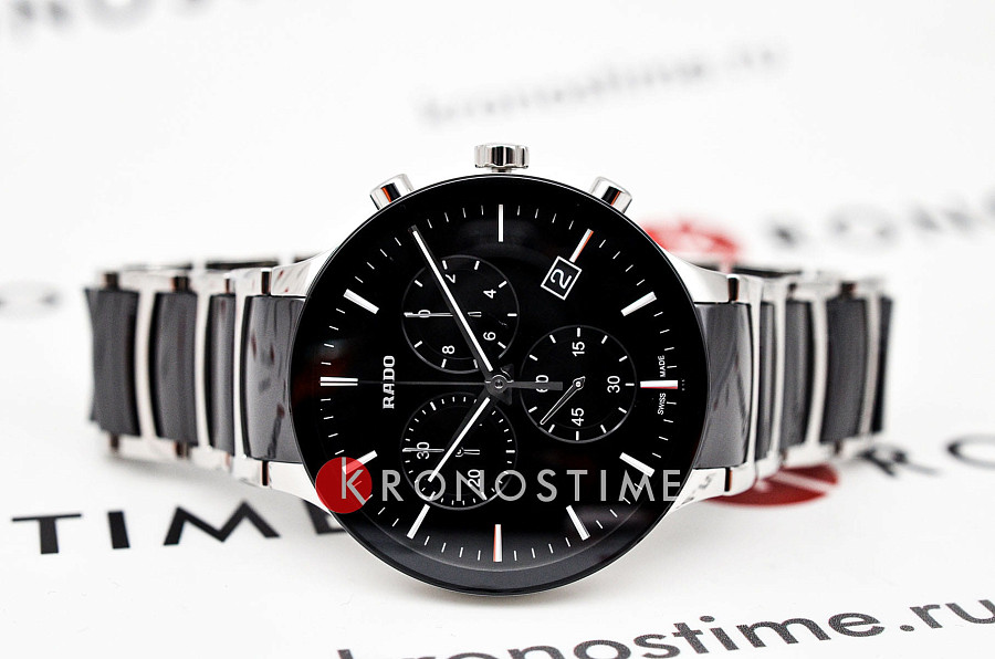 Часы Rado Centrix Chronograph R30130152 — кварцевые, сталь металл