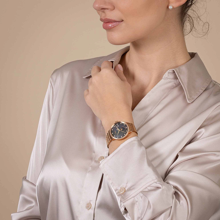 Часы Rado Coupole Diamonds Moonphase R22885903 — кварцевые, сталь металл