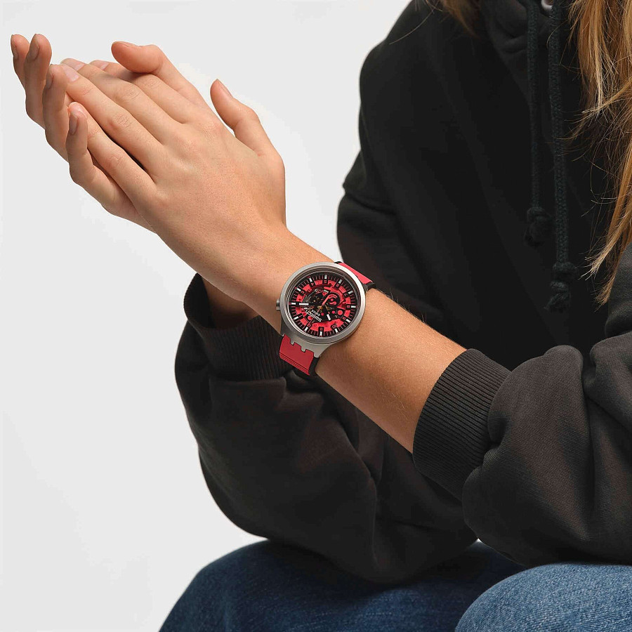 Часы Swatch Big Bold Irony Lacquered SB07S110 — металл сталь, Швейцария