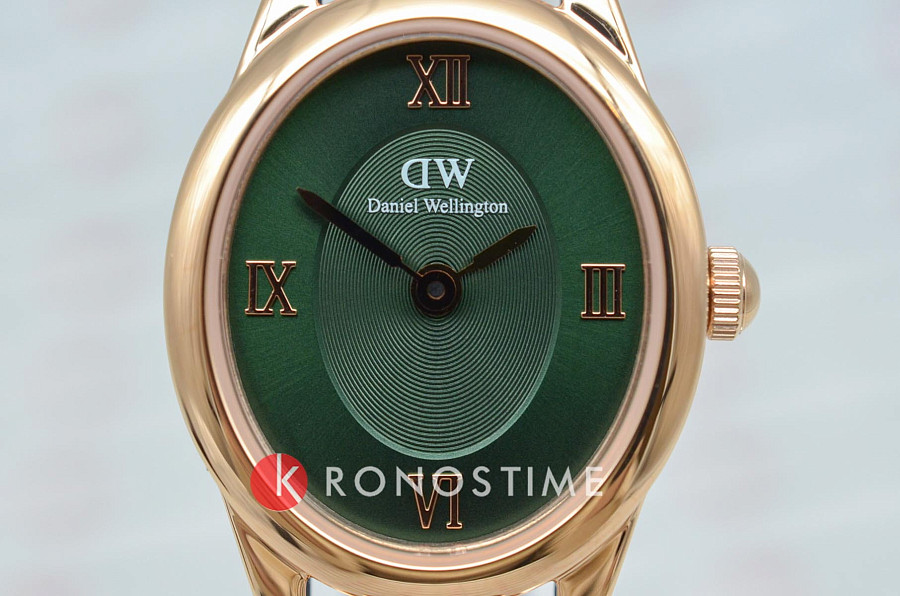 Часы Daniel Wellington Ophelia Mini Emerald Rose Gold DW00100806 — металл сталь, Швеция